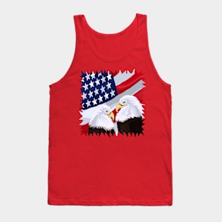 American Pride Through the Eyes of Eagles Tank Top